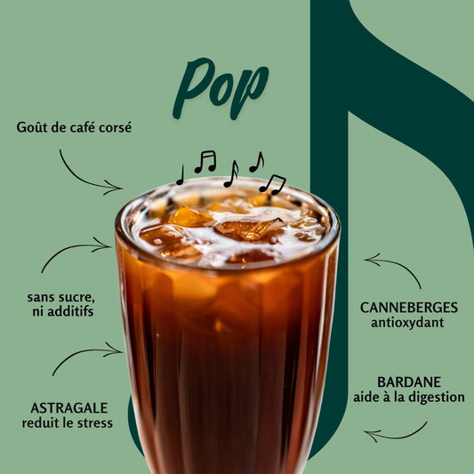 Les Siffleux, breuvages torréfiés Le Pop: substitut de café